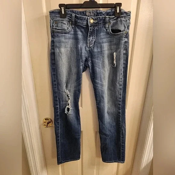 Kut from the kloth distressed denim jeans size 6 - Picture 1 of 10